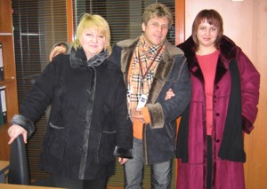 Алексей Глызин с сотрудниками компании