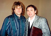Алексей Глызин с Андреем Тепляковым, организатором концертов, 1995-й год, фото от Татьяны из Вологды