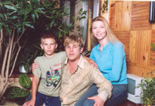 Алексей Глызин с семьёй